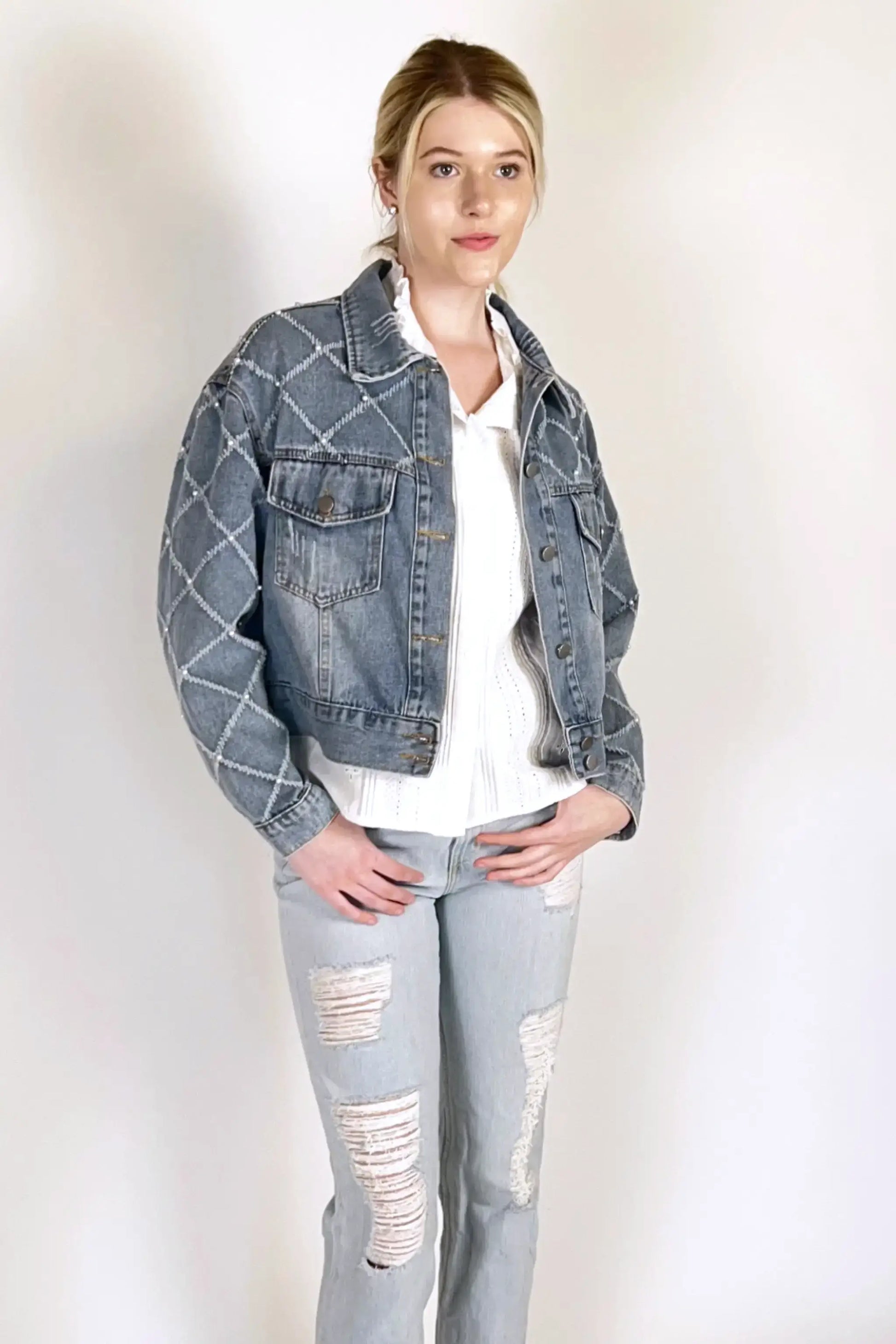 Daisy Denim Jacket Roznym Boutique